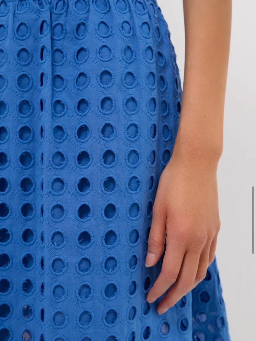 Tuckernuck Cobalt Eyelet Maxi Skirt - Picture 5 of 9